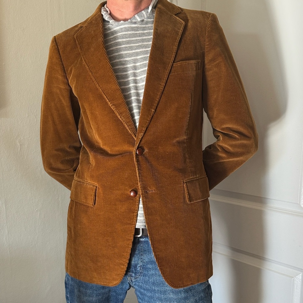 Sears Men's Tan Corduroy Blazer